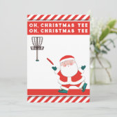 ディスおもしろいクゴルフクリスマスホリデーカード シーズンカード (スタンド正面)