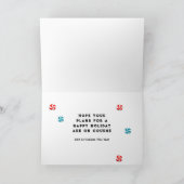 ディスおもしろいクゴルフクリスマス シーズンカード (内部)