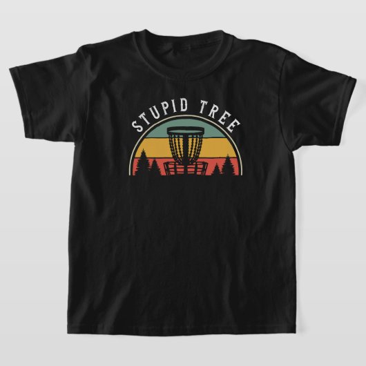 ディスおもしろいクゴルフ恋人の愚かな木 Tシャツ (レイダウン)