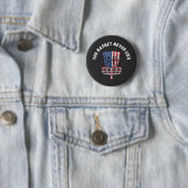 ディスおもしろいクゴルフ究極のフリスビー愛好家 缶バッジ (インサイチュ)