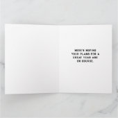 ディスおもしろいクゴルフ誕生日カード カード (内部)