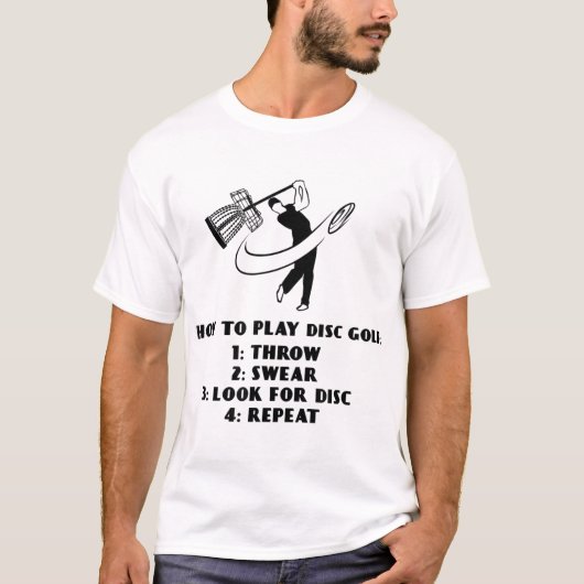 ディスおもしろいク遊ク方法 Tシャツ (正面)
