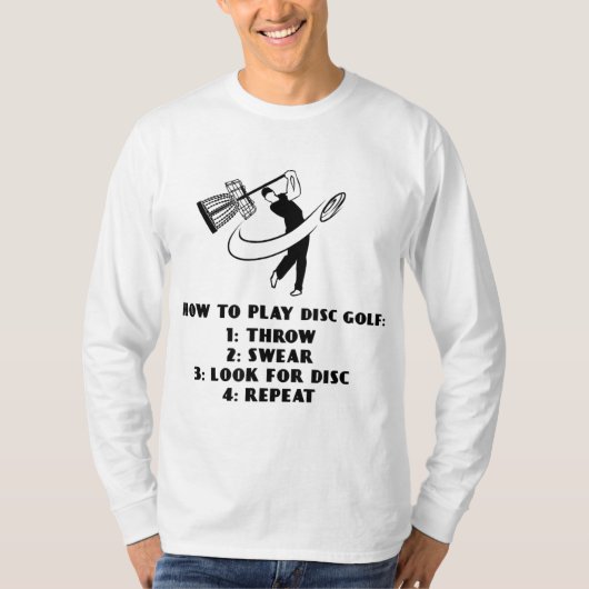 ディスおもしろいク遊ク方法 Tシャツ (正面)