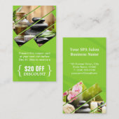 ディスカウントクーポンゼンスパサロンマッサージセラピスト 割引カード (正面/裏面)