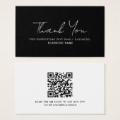ディスカウントサンキュービジネスQRコードカード (正面&裏面)