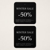 ディスカウントセール服つるラベル (正面&裏面)