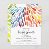 ディスカウントレインボーウォーターカラーブライダルシャワー (正面/裏面)