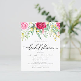 ディスカウントレッドローズボタニカルブライダルシャワー