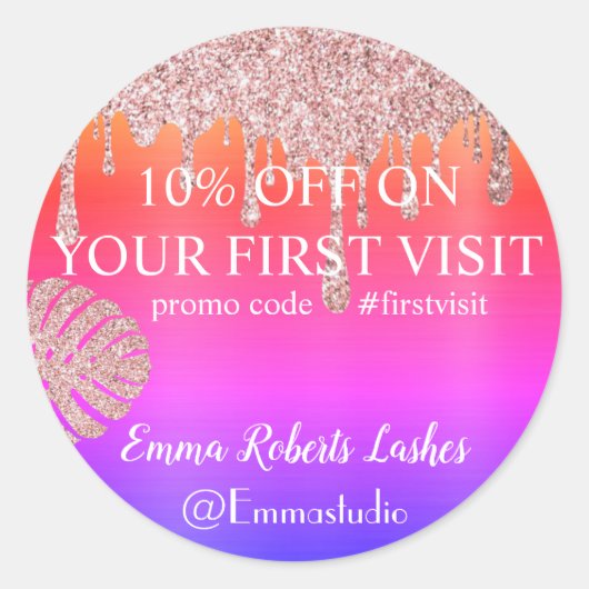 ディスカウント販売の取引オファー ラウンドシール (正面)