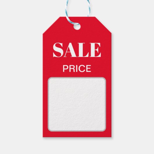 ディスカウント赤い販売の製品価格ラベル ギフトタグ (正面)