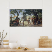 ディスカスを投げること， 1875 ポスター (キッチン)