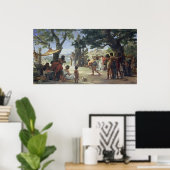 ディスカスを投げること， 1875 ポスター (ホームオフィス)