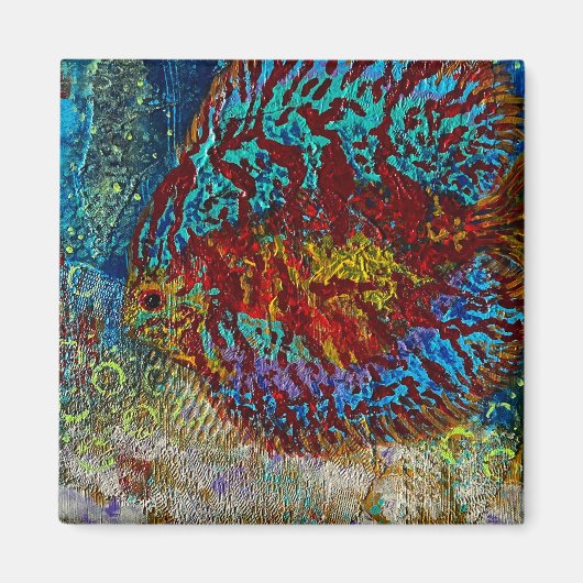 ディスカスフィッシュマグネット マグネット (正面)