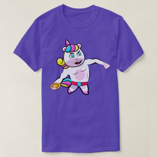 ディスカスロワーユニコーン Tシャツ (デザイン正面)