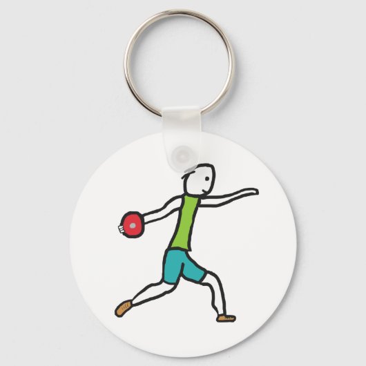 ディスカス投げ キーホルダー (正面)
