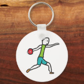 ディスカス投げ キーホルダー (正面)