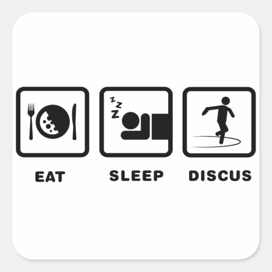 ディスカス投げ スクエアシール (正面)