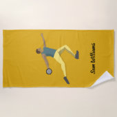 ディスカス投げ ビーチタオル (正面)