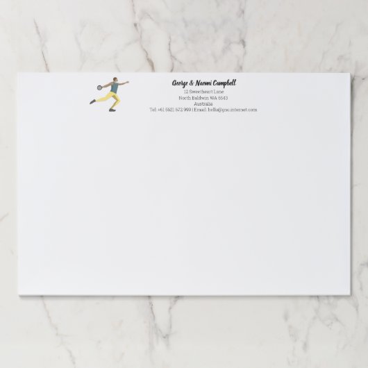 ディスカス投げ ペーパーパッド (正面)