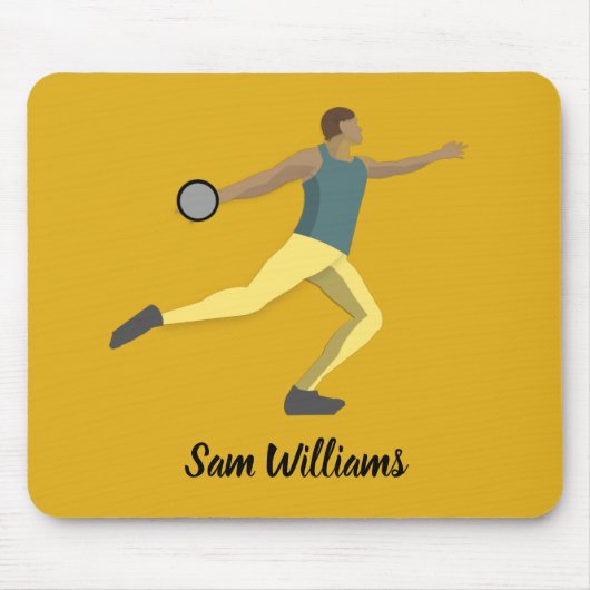 ディスカス投げ マウスパッド (正面)