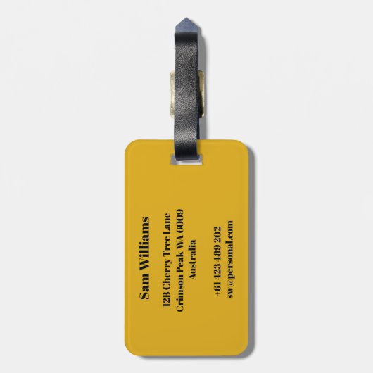 ディスカス投げ ラゲッジタグ (裏面縦)