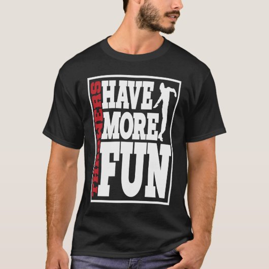 ディスカス投擲者のおもしろいディスカス投擲2 Tシャツ (正面)