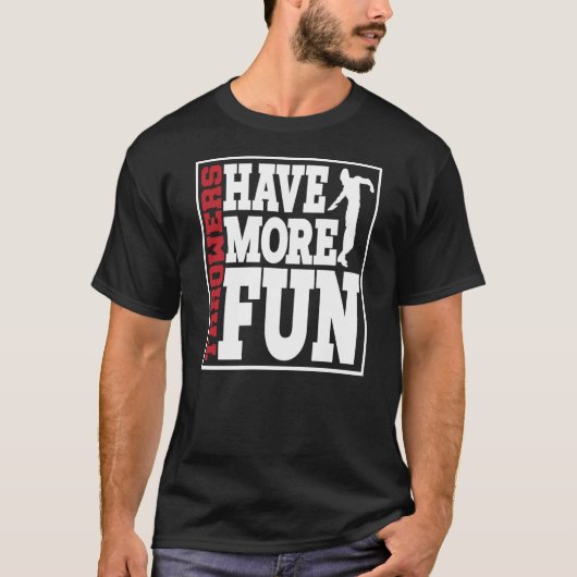 ディスカス投擲者のおもしろいディスカス投擲2 Tシャツ (正面)