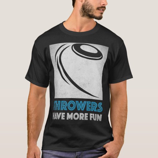 ディスカス投球者はより多くのおもしろいカッコいいディスカス Tシャツ (正面)