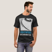 ディスカス投球者はより多くのおもしろいカッコいいディスカス Tシャツ (正面フル)