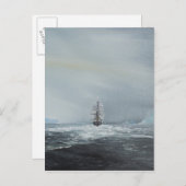 ディスカバリーキャプテン、スコットとクルー ポストカード (正面/裏面)