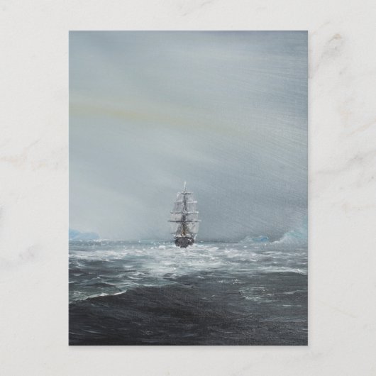 ディスカバリーキャプテン、スコットとクルー ポストカード (正面)