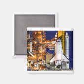 ディスカバリ宇宙シャトルの打ち上げ マグネット (正面/裏面)