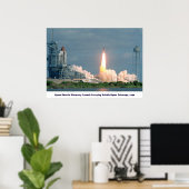 ディスカバリ運のハッブル望遠鏡1990 ポスター (ホームオフィス)