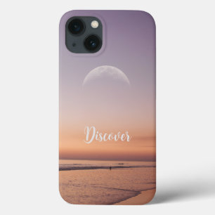 ディスカバー、ムーンオーバービーチアットデュスク iPhone 13ケース