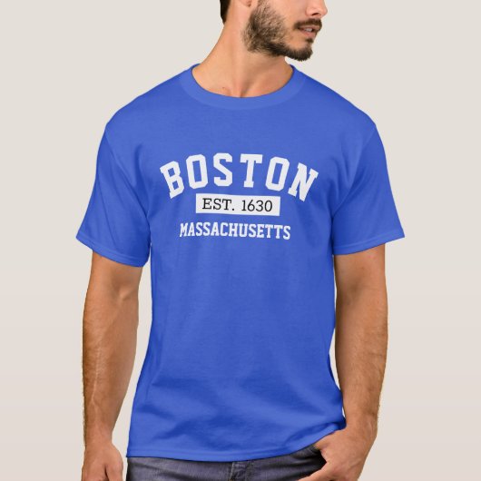 ディスカバーBoston魔法: Massachusetts Boston City Tシャツ (正面)