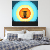 ディスカラフルクゴルフバスケット キャンバスプリント (インサイチュ (寝室))