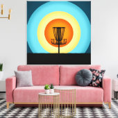 ディスカラフルクゴルフバスケット キャンバスプリント (インサイチュ (リビング))