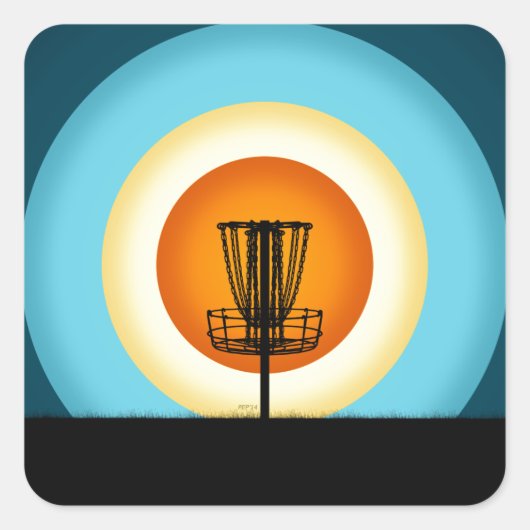 ディスカラフルクゴルフバスケット スクエアシール (正面)