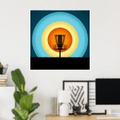 ディスカラフルクゴルフバスケット ポスター (ホームオフィス)