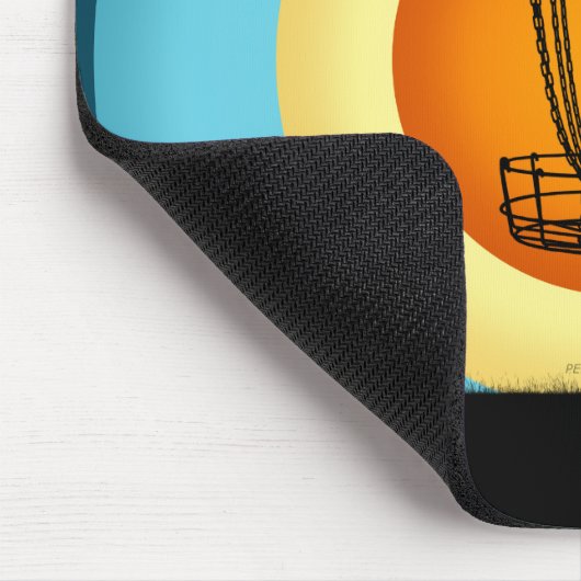 ディスカラフルクゴルフバスケット マウスパッド (コーナー)