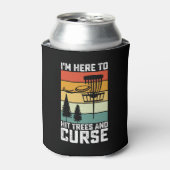 ディスクおもしろいゴルフシャツが木に当たり呪いのレトロ 缶クーラー (缶正面)