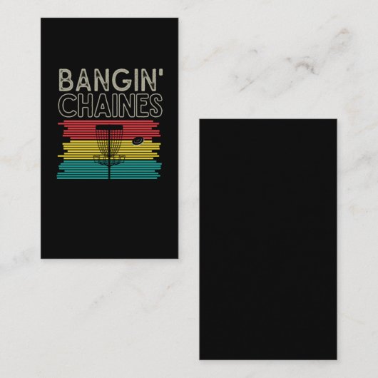 ディスクおもしろいゴルフスポーツフリスビーディスクゴルフプレーヤー 名刺 (正面/裏面)