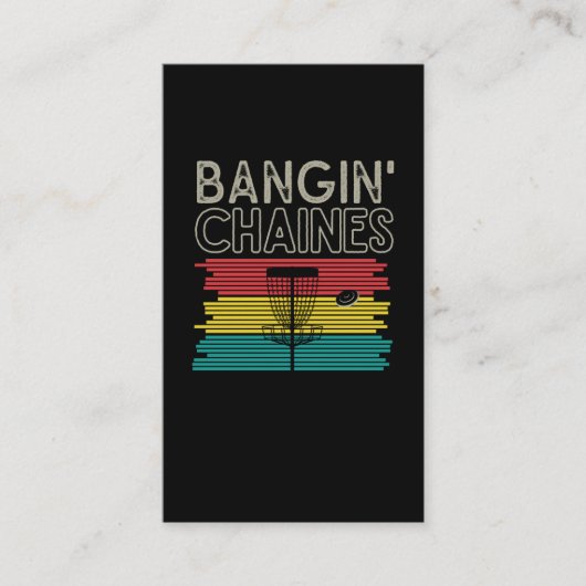 ディスクおもしろいゴルフスポーツフリスビーディスクゴルフプレーヤー 名刺 (正面)