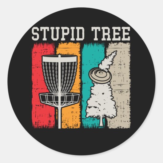 ディスクおもしろいゴルフプレーヤースポーツフリスビーディスクゴルフ ラウンドシール (正面)