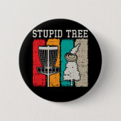 ディスクおもしろいゴルフプレーヤースポーツフリスビーディスクゴルフ 缶バッジ (正面)