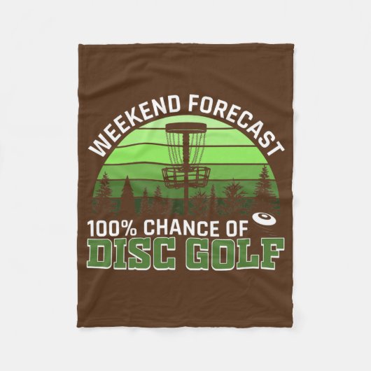 ディスクおもしろい・ゴルファー・ディスク・ゴルフ・パン・ギア・ディスク・ゴルフ フリースブランケット (正面)