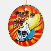 ディスクはまたは死にます セラミックオーナメント (左)