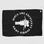 ディスクは優れたゾンビアンモディスクゴルフタオル ゴルフタオル (横)