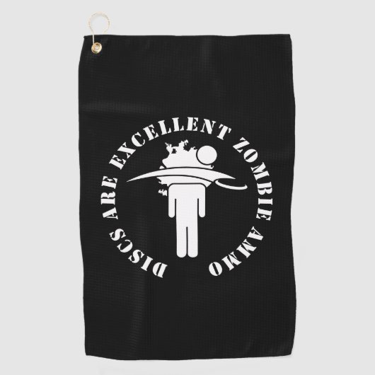 ディスクは優れたゾンビアンモディスクゴルフタオル ゴルフタオル (正面)