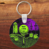 ディスクまたはダイ – ディスクゴルフデザイン キーホルダー (正面)